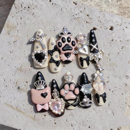 Künstlerisches Gothisches Nagelkunstset