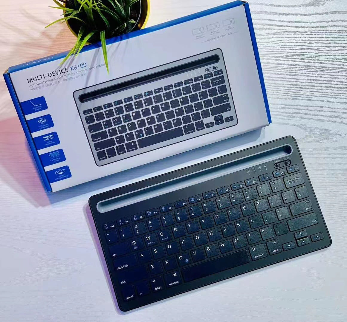 Kabellose Multi-Geräte-Tastatur Brehn