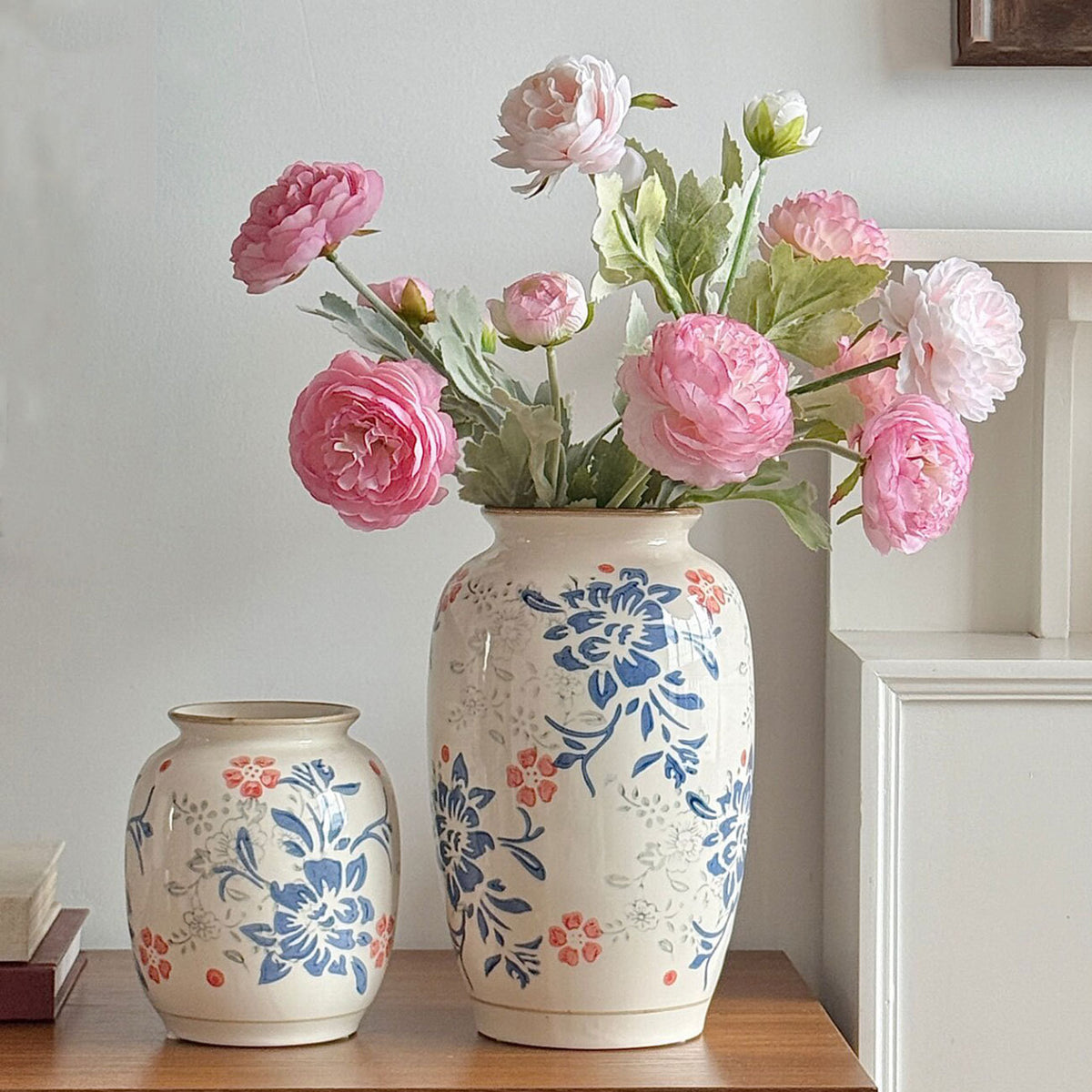 Blumeninspiriertes Dekoratives Keramikvase