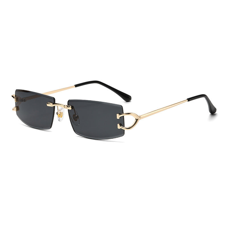 Damen Elegante Minimalistische Sonnenbrille mit einzigartigen Metalldetails Brehn