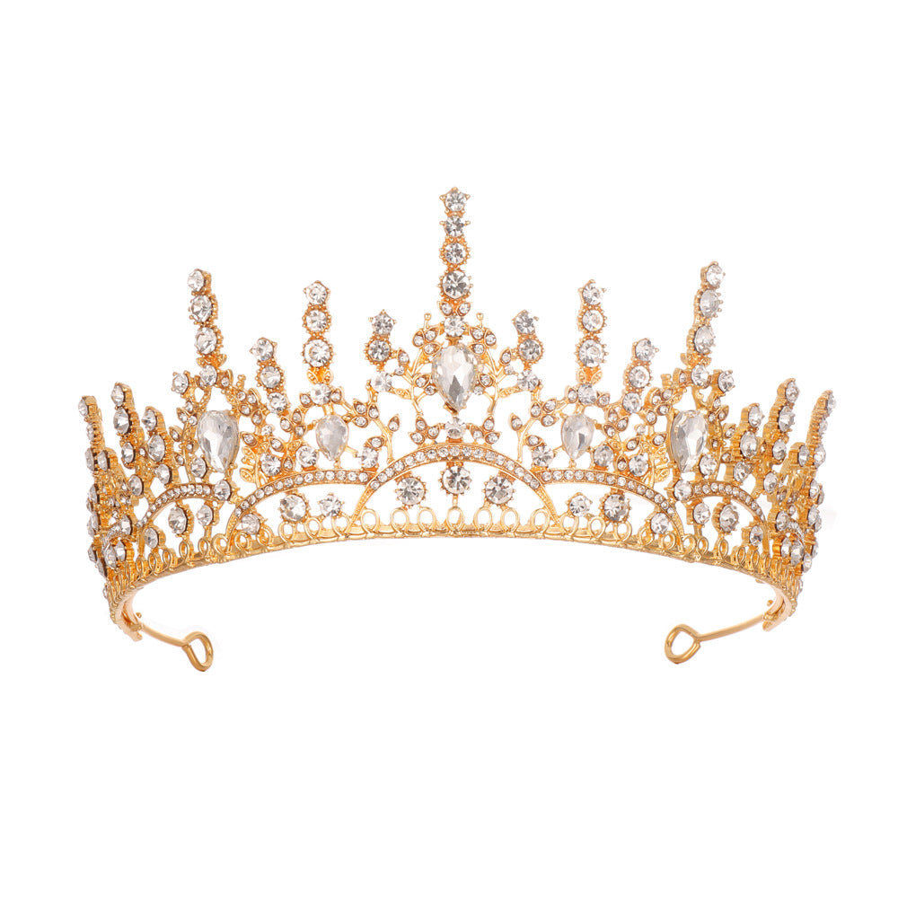 Damen Elegante Kristall-Tiara mit filigranem Design Brehn