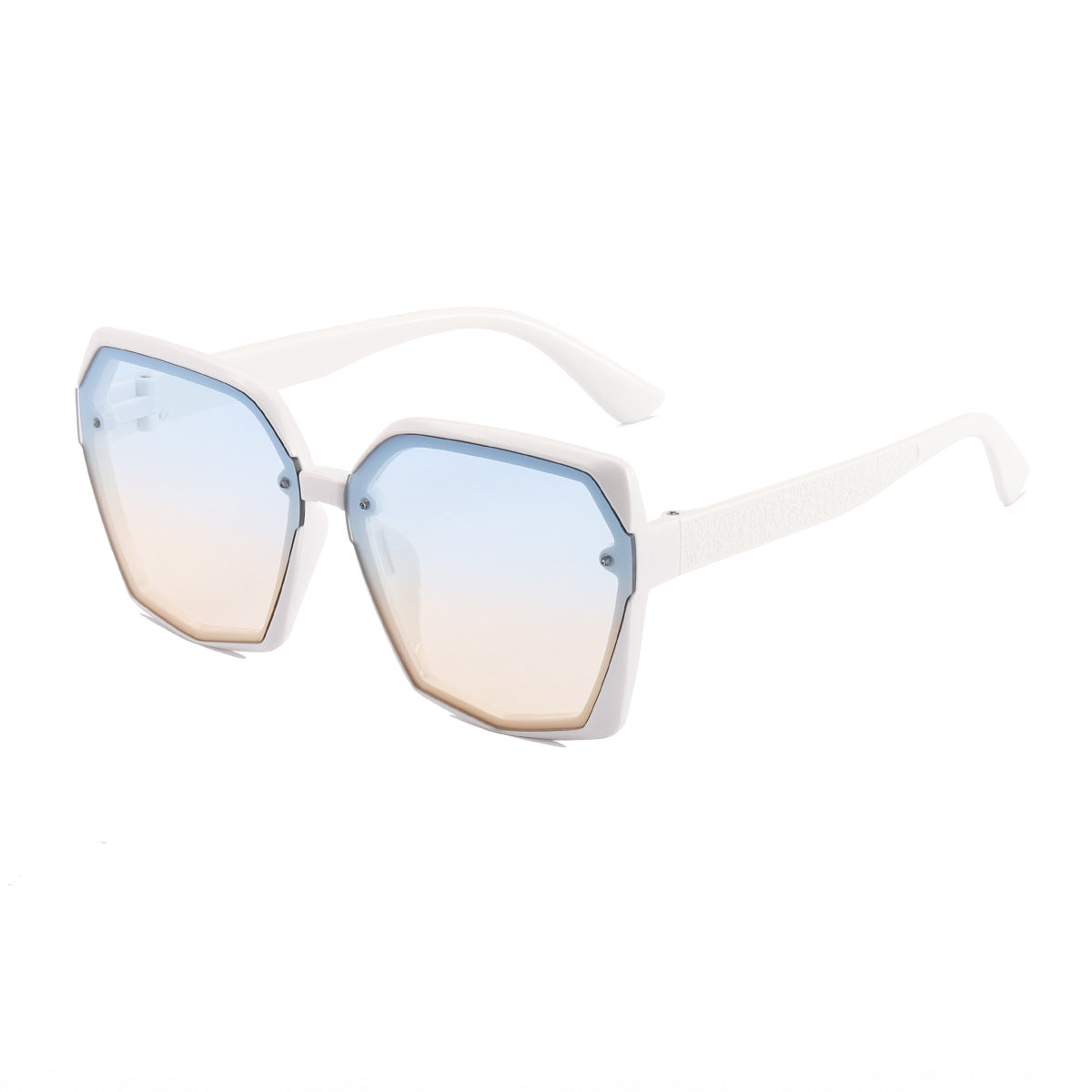 Damen modische Sonnenbrille mit auffälligem Polygonrahmen Brehn