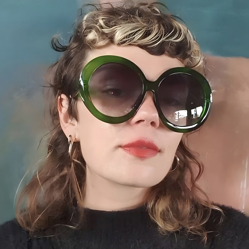 Damen modische Sonnenbrille mit großem Rahmen und UV-Schutz Brehn