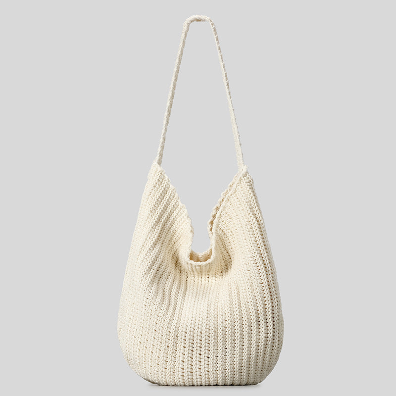 Entspannte Strick-Schultertasche