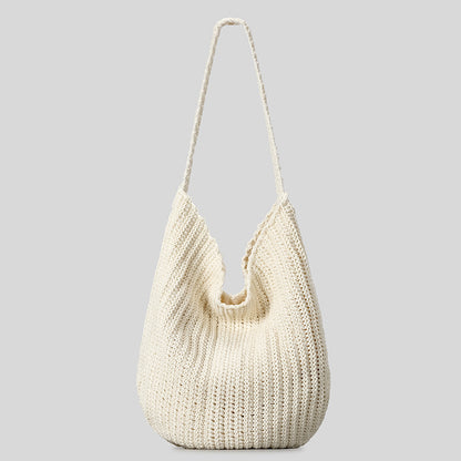 Entspannte Strick-Schultertasche
