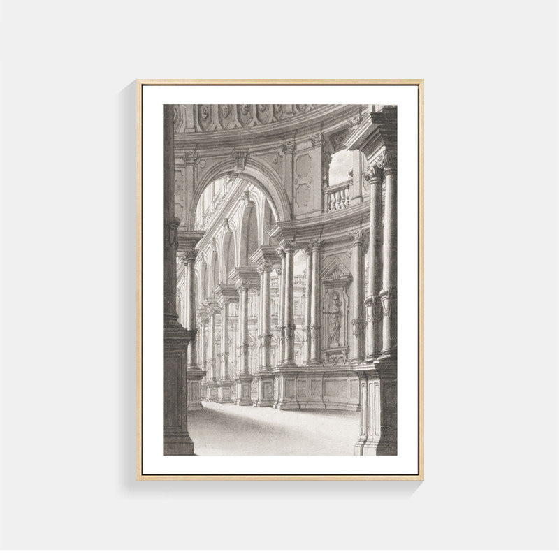 Architektonische Skizzen Wandkunst für Innenräume
