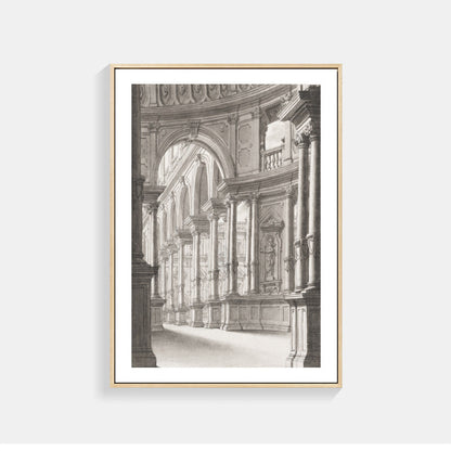 Architektonische Skizzen Wandkunst für Innenräume