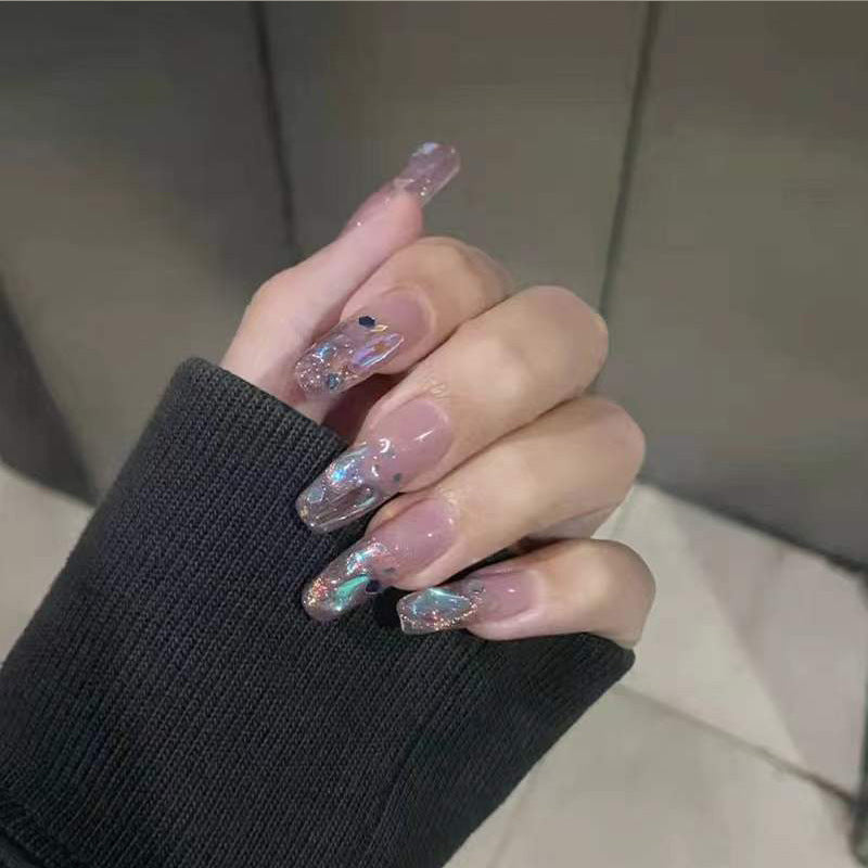 Premium Glitter Gel Press-On Nägel Brehn