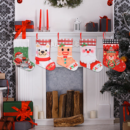 Weihnachtlich dekorative Socke