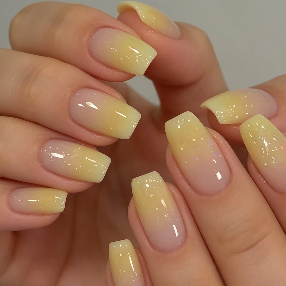 Elegante Ombre Druck-Nagelset Brehn
