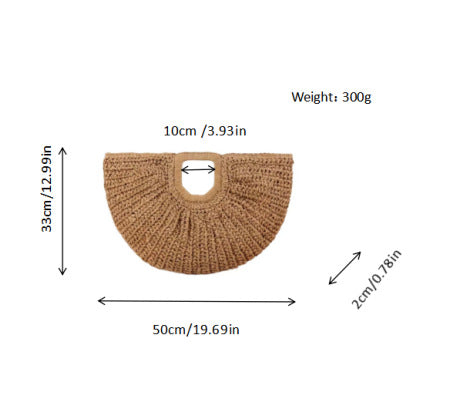 Handtasche mit Geschmackvollem Wellenmuster Brehn