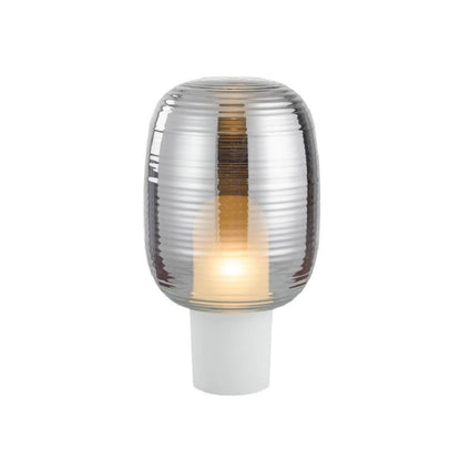 Moderne Glas Tischlampe mit strukturiertem Schirm