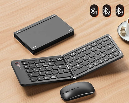 Faltbare Bluetooth-Tastatur und Maus Combo Brehn