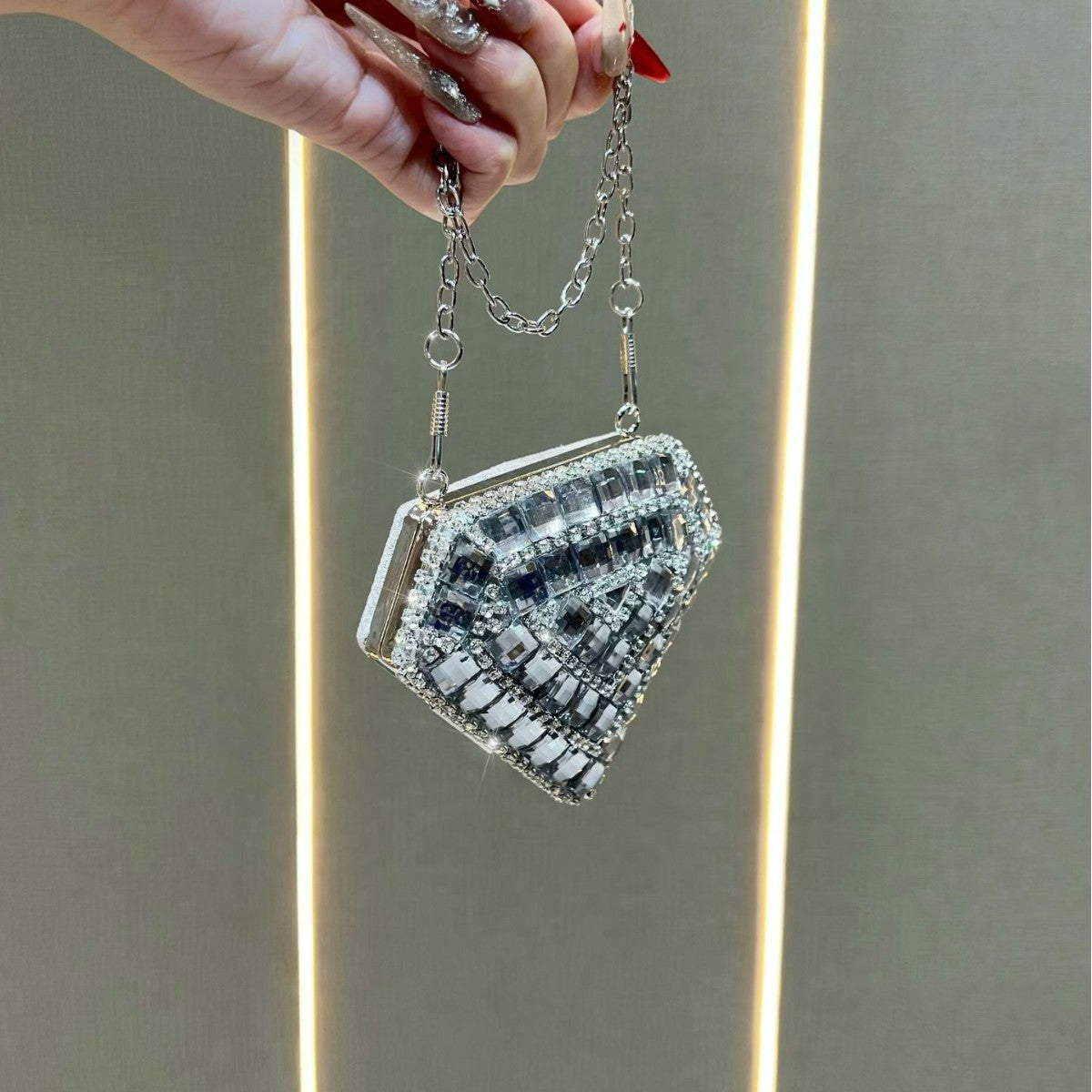 Dekorative Geometrische Clutch