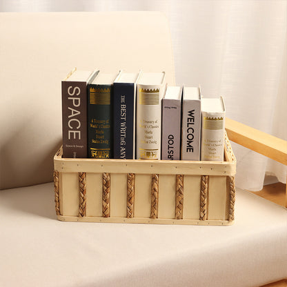 Woven Storage Basket for Books and Home Decor Brehn