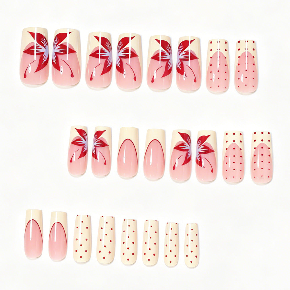Künstlerisches Press-On-Nageldesign Brehn
