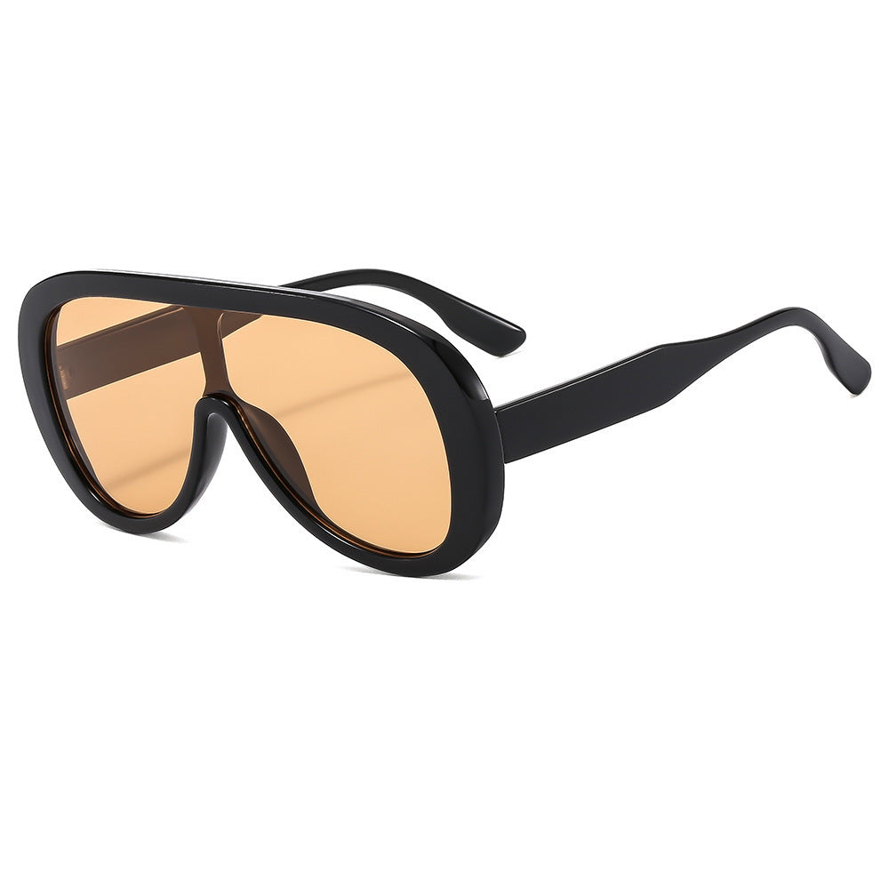 Damen modische Sonnenbrille mit breitem Rahmen Brehn