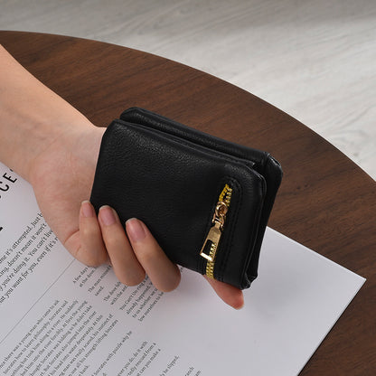 Stylische Reißverschluss-Münztasche Brehn