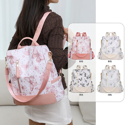 Stylische Schmetterlingsdruck Rucksack Brehn