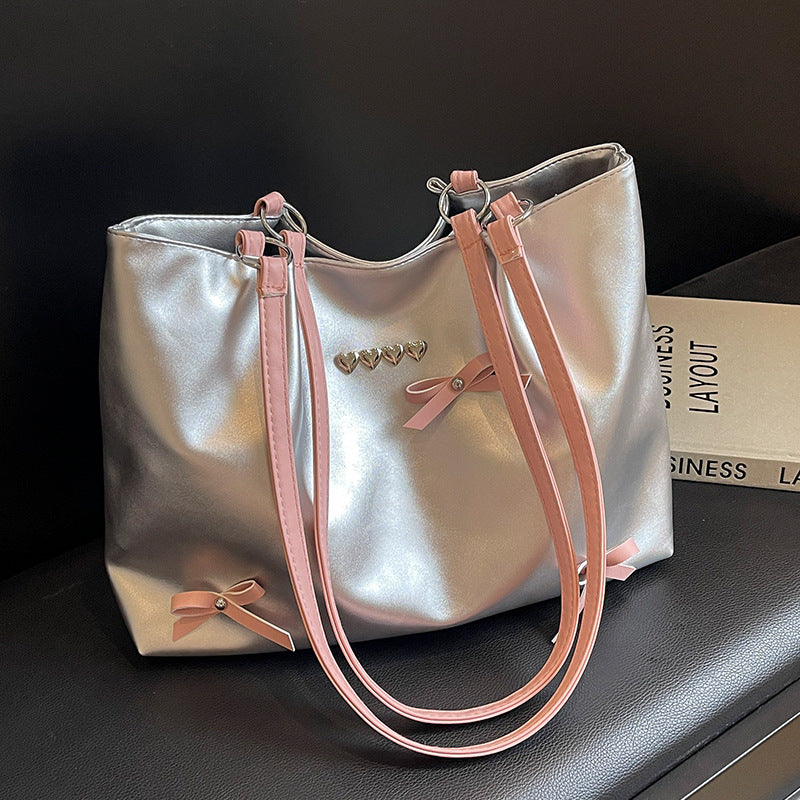 Elegante Faux-Leder Hobo Tasche