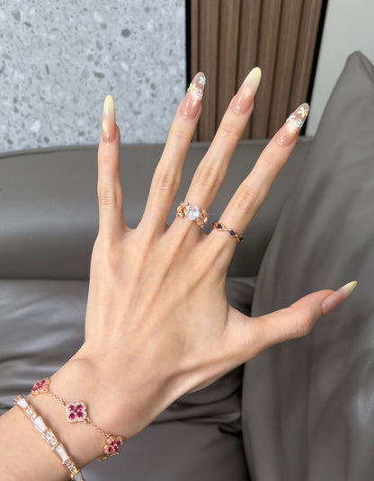 Floral Design Press-On Nagelverstärkungen