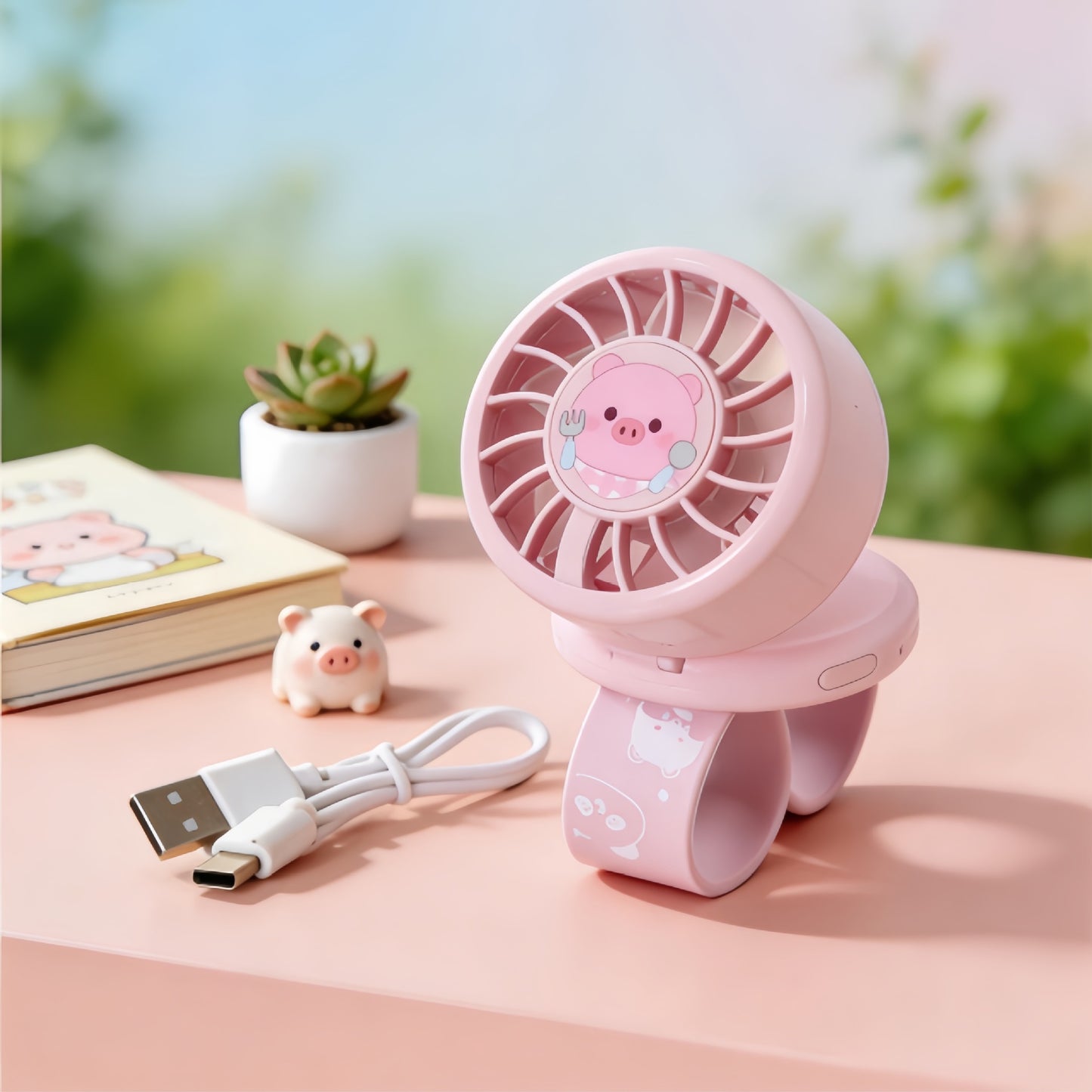 Damen Tragbarer Handventilator mit kindlichem Design Brehn