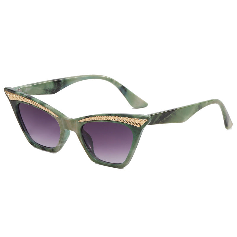 Damen Cat-Eye Sonnenbrille mit luxuriösem Detail Brehn