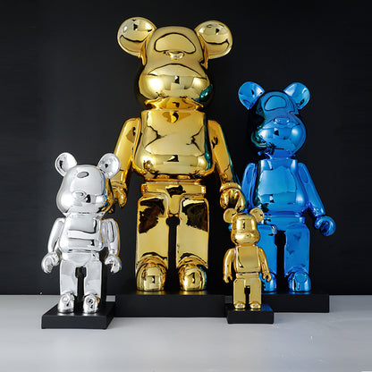 Goldene dekorative Bärenfigur