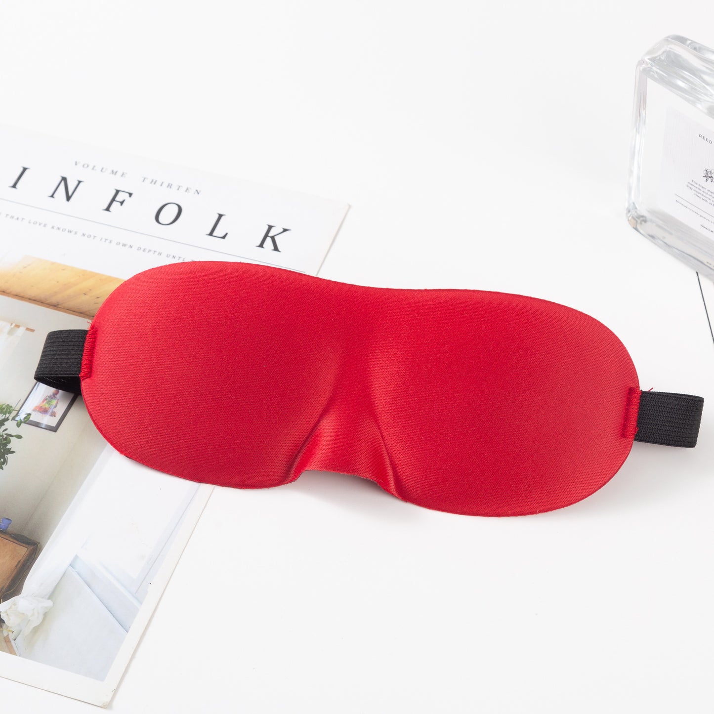 Unisex nan anatomisch geformte Schlafmaske mit geformten Augenmulden, leichtem Schaumkern und elastischem Komfortband Brehn