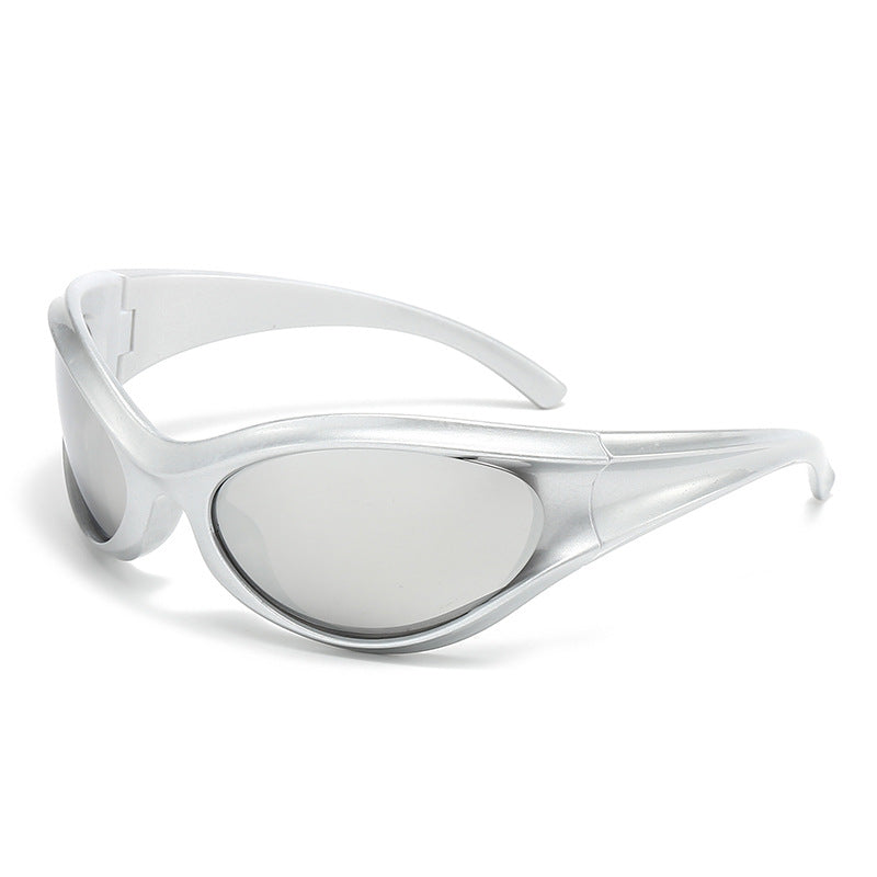 Damen sportliche Sonnenbrille mit aerodynamischem Design und UV-Schutz Brehn