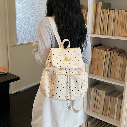 Stilvolle gepunktete bedruckte Rucksack Brehn