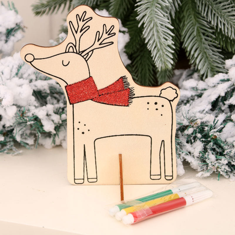 Holz Weihnachtsdekoration Set Brehn