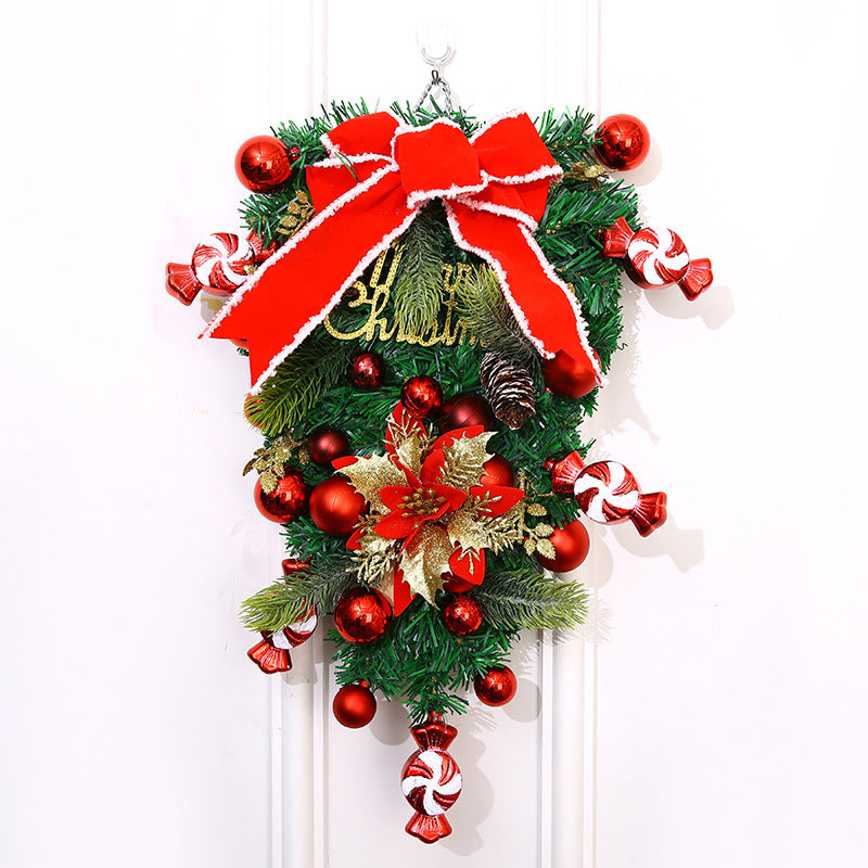Festliche Weihnachtskranz Dekoration Brehn