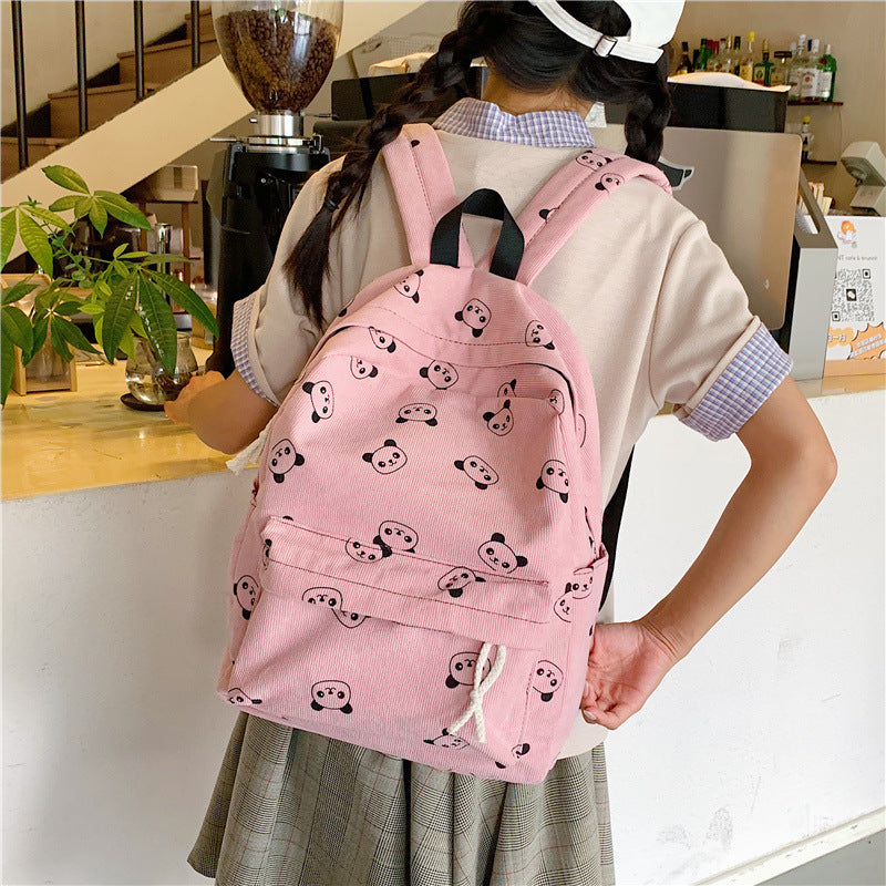 Lässiger Rucksack mit Pandamotiv Brehn