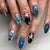 Künstlerisches Press-On-Nagelset mit floralen Motiven Brehn