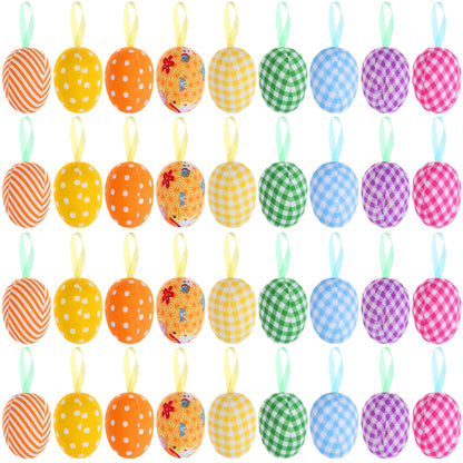Dekorative Frühlings-inspirierte Stoff-Ostereier Brehn
