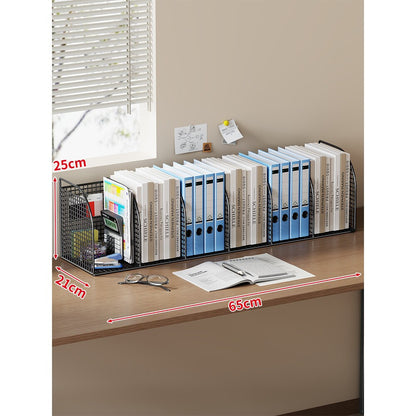 Mesh Desktop Multi-Compartment Datei- und Schreibwarenorganisator mit Stiftbecher