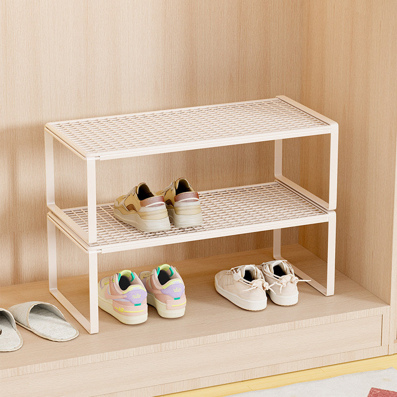 Verstellbarer erweiterbarer Metal Schuhregal-Organizer