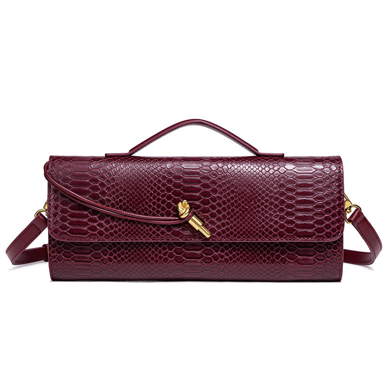 Prägung Schlangenprint Abend Clutch Brehn