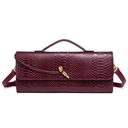 Prägung Schlangenprint Abend Clutch Brehn