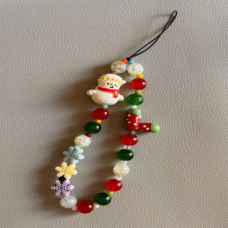 Festlicher Charme Perlen Handy-Lanyard Brehn