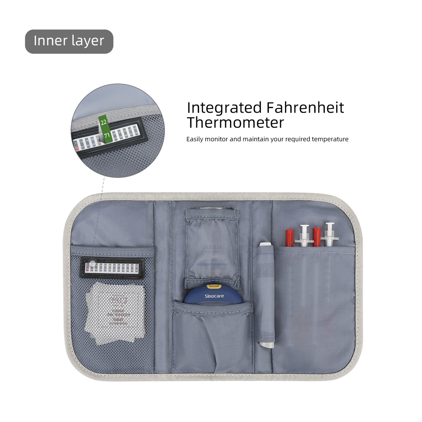 Organizer-Tasche mit Mehreren Fächern und Sicherem Reißverschluss Brehn
