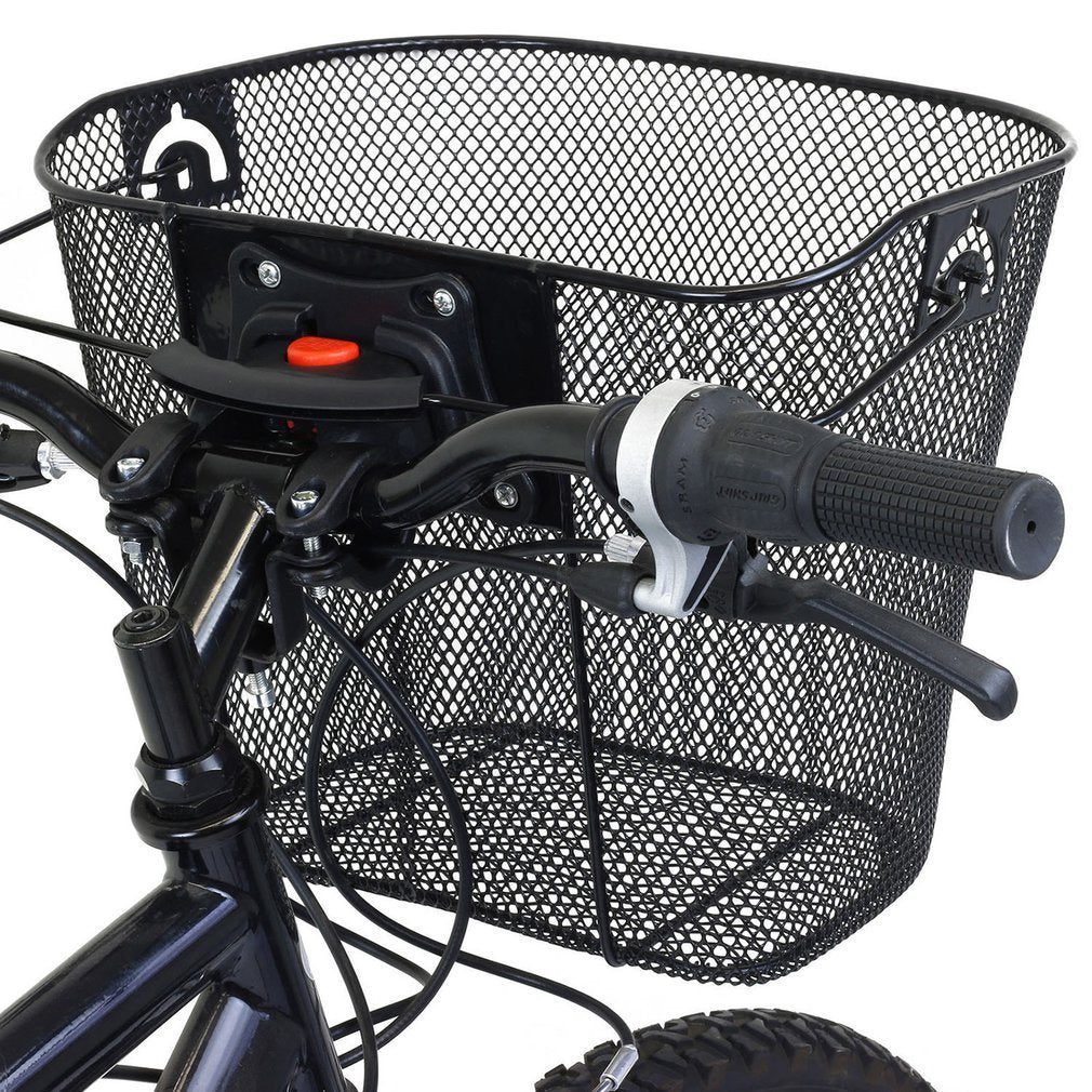 Vorderer Schnellverschluss-Mesh-Fahrradkorb mit verriegelbarer Lenkerhalterung Brehn