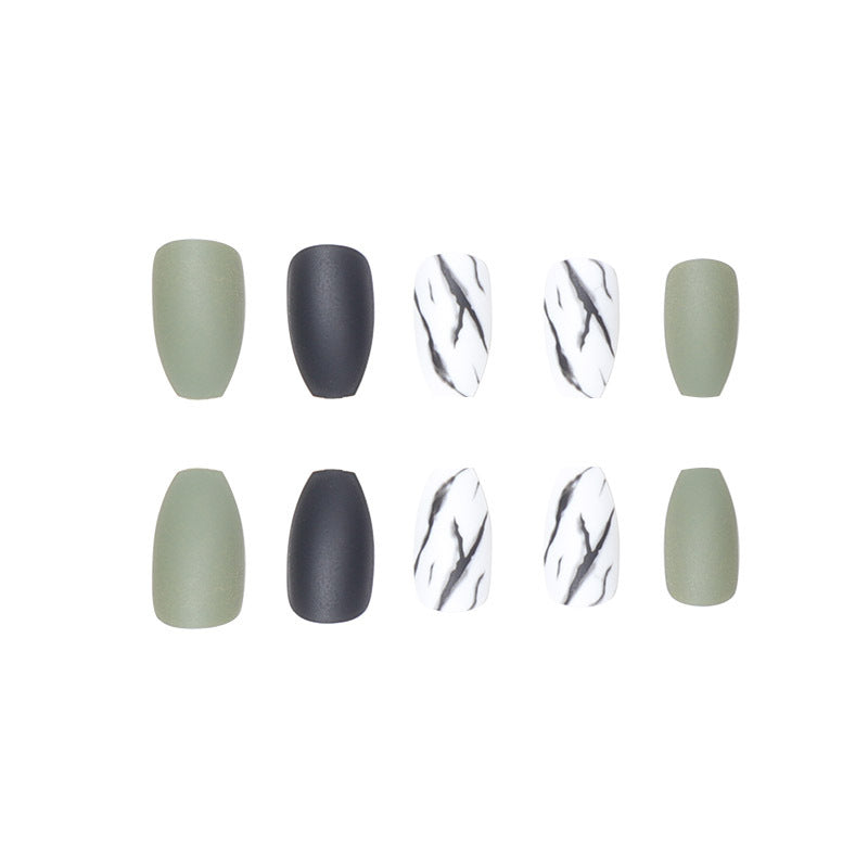 Matte Finish Stiletto Press-On Nägel Brehn