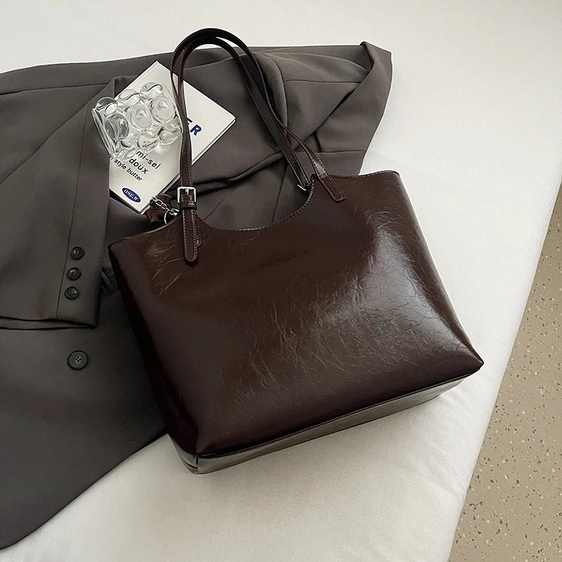 Luxuriöse Texturierte Leder Tote Brehn