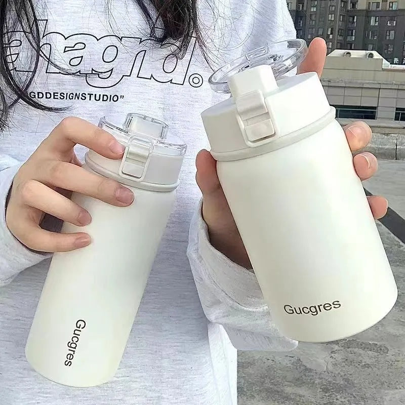 Damen Isolierflasche mit praktischem Klappverschluss und ergonomischem Design Brehn