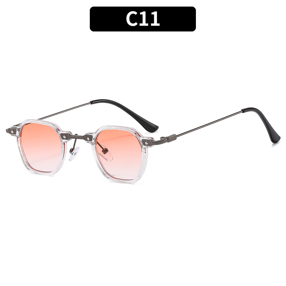 Klassischer Stil Vintage-inspirierte geometrische Sonnenbrille