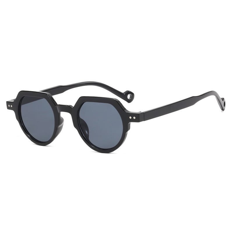 Damen geometrische Sonnenbrille mit schützendem UV-Filter und robustem Rahmen Brehn