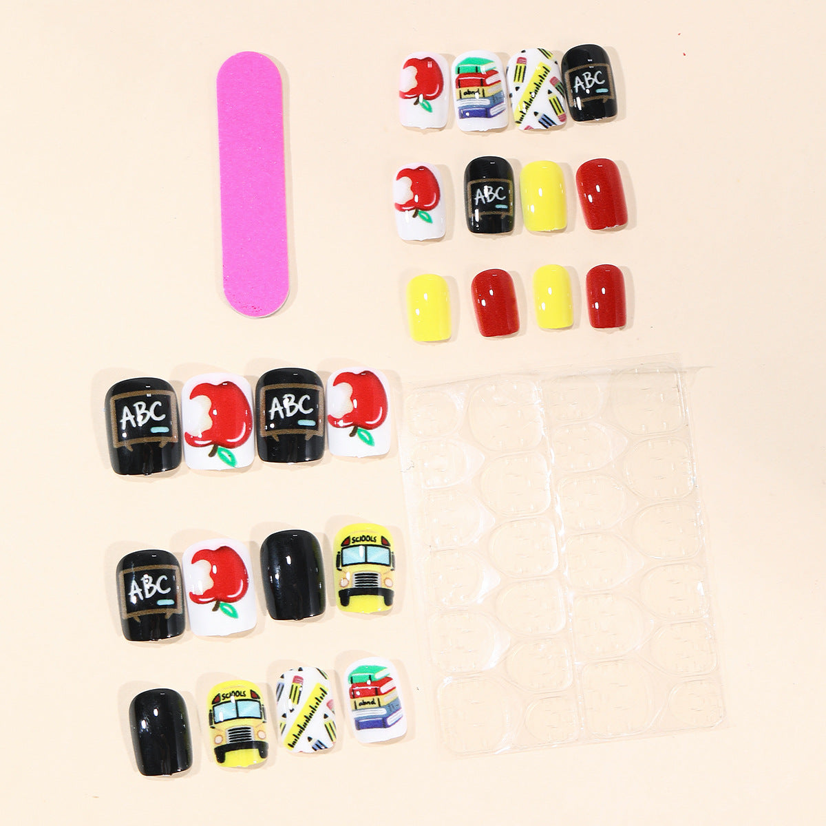 Schul-Themen-Nagelkunst-Set Brehn