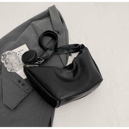 WoChic Leder Hobo Handtasche